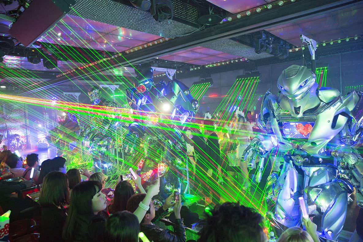 visit the Robot Restaurant in tokyo