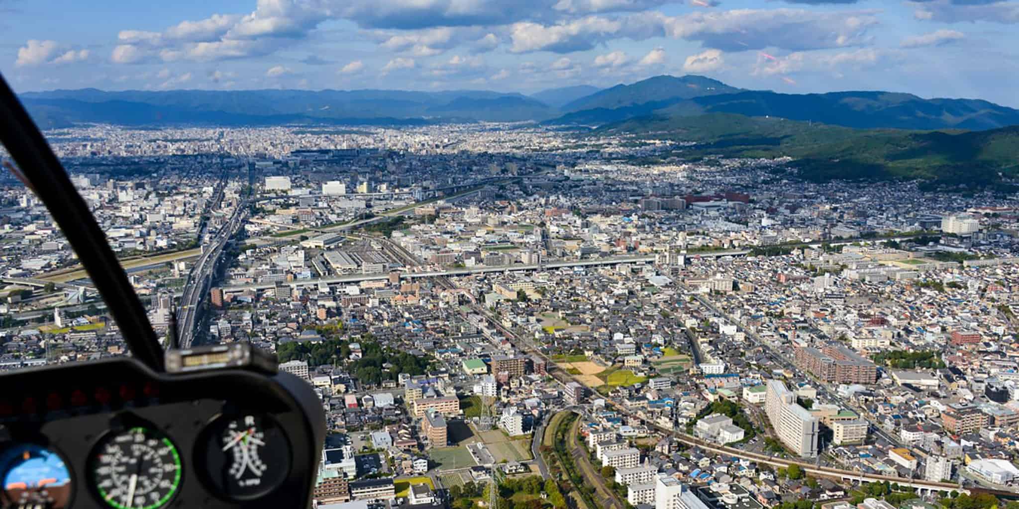 helicopter tour of kyoto