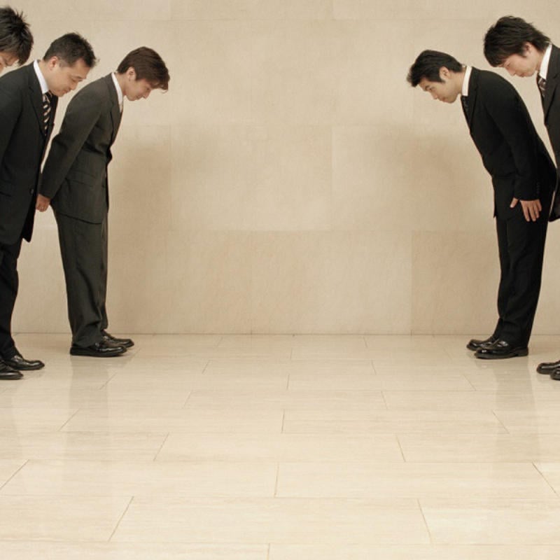 Bowing is common in Japan